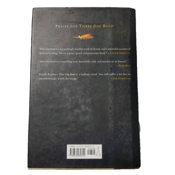 Three Day Road Hardcover Book Joseph Boyden 2005 - Picture 2 of 5